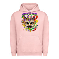 Pigment Salmon meowdi gras mardi gras cat Urban Hoodie - CowGirlArtShop