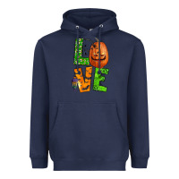 Navy love halloween Heavyweight Hoodie - BundleAndBundleShop