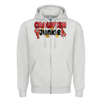 Dove Grey crawfish junkie Zipper Hoodie - MaliasSmallBusiness