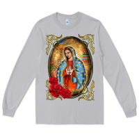 Moon Dust our lady of guadalupe frame Long Sleeve Tee - BarkalooDesign