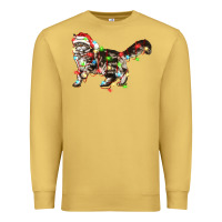 Antique Gold christmas christmas maine coon cat cat Premium Sweatshirt - LillyAllenDesigns