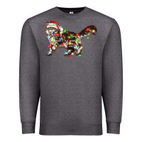 Charcoal Heather christmas christmas maine coon cat cat Premium Sweatshirt - LillyAllenDesigns