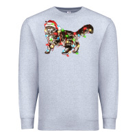 Heather Grey christmas christmas maine coon cat cat Premium Sweatshirt - LillyAllenDesigns
