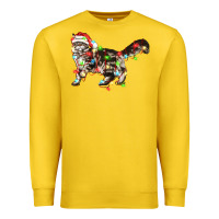 Lemon christmas christmas maine coon cat cat Premium Sweatshirt - LillyAllenDesigns
