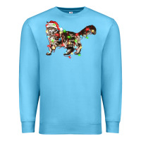 Ocean Blue christmas christmas maine coon cat cat Premium Sweatshirt - LillyAllenDesigns