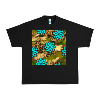 Black camouflage leopard gemstone seamless pattern Urban Heavy Tee - BundleAndBundleShop