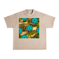 Camouflage Leopard Gemstone Seamless Pattern Urban Heavy Tee | Teevron
