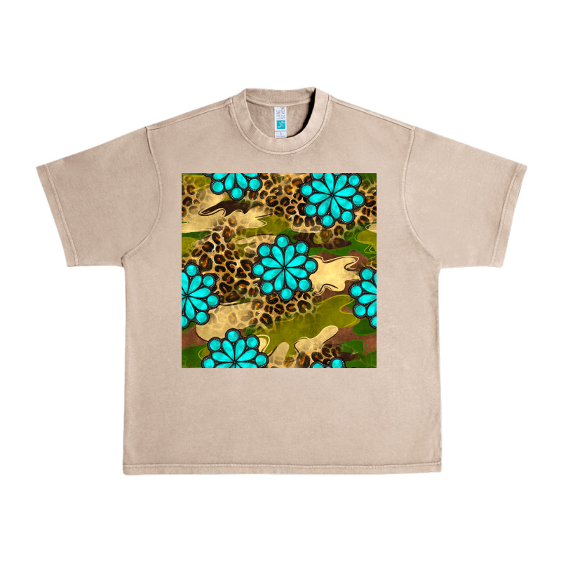 Camouflage Leopard Gemstone Seamless Pattern Urban Heavy Tee by BundleAndBundleShop | Teevron
