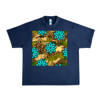Navy camouflage leopard gemstone seamless pattern Urban Heavy Tee - BundleAndBundleShop