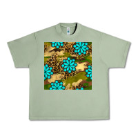 Oil Green camouflage leopard gemstone seamless pattern Urban Heavy Tee - BundleAndBundleShop