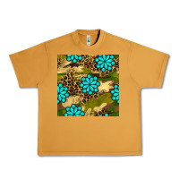 Peanut Butter camouflage leopard gemstone seamless pattern Urban Heavy Tee - BundleAndBundleShop