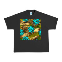 Pigment Black camouflage leopard gemstone seamless pattern Urban Heavy Tee - BundleAndBundleShop