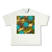 Pistachio camouflage leopard gemstone seamless pattern Urban Heavy Tee - BundleAndBundleShop