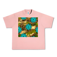 Salmon camouflage leopard gemstone seamless pattern Urban Heavy Tee - BundleAndBundleShop