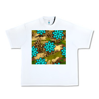 White camouflage leopard gemstone seamless pattern Urban Heavy Tee - BundleAndBundleShop