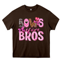Chocolate Brown bows before bros Heavy Core Tee - texasbilliewilder