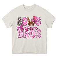 Cream bows before bros Heavy Core Tee - texasbilliewilder