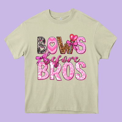 Bows Before Bros Heavy Core Tee Designed By Texasbilliewilder
