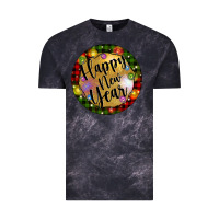 Cloud Black christmas happy new year Vintage Tee - Artiststas
