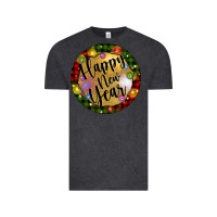 Vintage Black christmas happy new year Vintage Tee - Artiststas