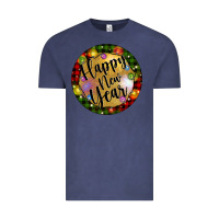 Vintage Denim christmas happy new year Vintage Tee - Artiststas
