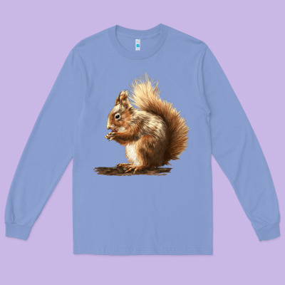 Squirrels Long Sleeve Tee Designed By Lillyallendesigns