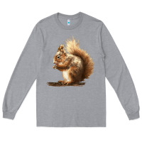 Heather Grey Squirrels Long Sleeve Tee - LillyAllenDesigns