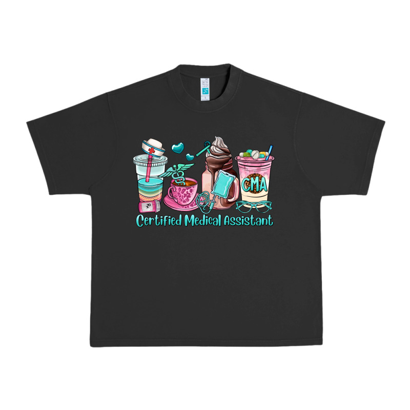 Certified Medical Assistant Coffee Cup Urban Heavy Tee by AdoDesignShop | Teevron