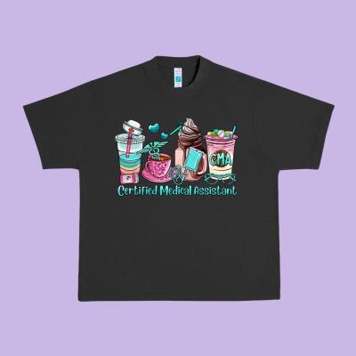 Certified Medical Assistant Coffee Cup Urban Heavy Tee Designed By Adodesignshop