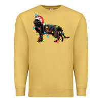Antique Gold christmas bombay cat Premium Sweatshirt - LillyAllenDesigns