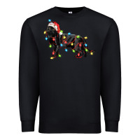 Black christmas bombay cat Premium Sweatshirt - LillyAllenDesigns