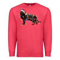 Cardinal christmas bombay cat Premium Sweatshirt - LillyAllenDesigns