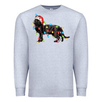 Heather Grey christmas bombay cat Premium Sweatshirt - LillyAllenDesigns