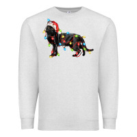 Oatmeal Heather christmas bombay cat Premium Sweatshirt - LillyAllenDesigns