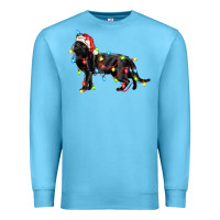 Ocean Blue christmas bombay cat Premium Sweatshirt - LillyAllenDesigns