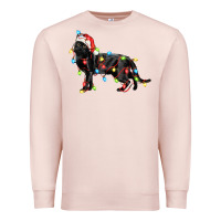 Pale Pink christmas bombay cat Premium Sweatshirt - LillyAllenDesigns
