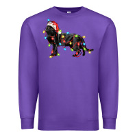 Purple christmas bombay cat Premium Sweatshirt - LillyAllenDesigns