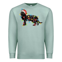 Seafoam christmas bombay cat Premium Sweatshirt - LillyAllenDesigns