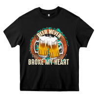 Black beer never broke my heart Heavy Core Tee - texasbilliewilder