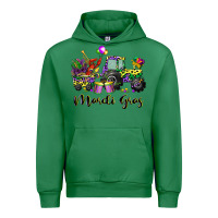 Emerald mardi gras tractor Urban Hoodie - CowGirlArtShop
