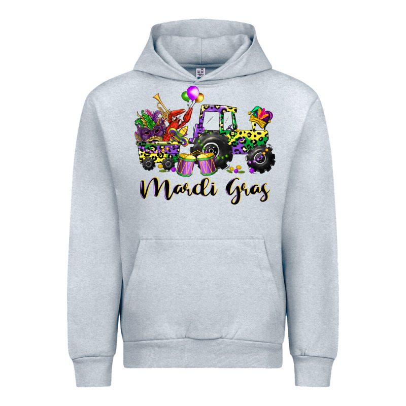 Mardi Gras Tractor Urban Hoodie by CowGirlArtShop | Teevron