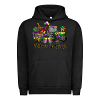 Pigment Black mardi gras tractor Urban Hoodie - CowGirlArtShop