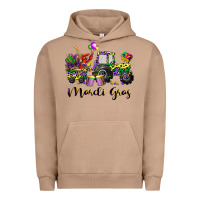Pigment Burro mardi gras tractor Urban Hoodie - CowGirlArtShop