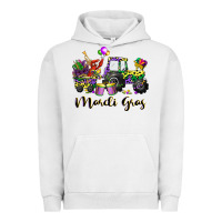 Pigment Lunar Rock mardi gras tractor Urban Hoodie - CowGirlArtShop