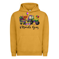 Pigment Peanut Butter mardi gras tractor Urban Hoodie - CowGirlArtShop