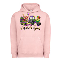 Pigment Salmon mardi gras tractor Urban Hoodie - CowGirlArtShop