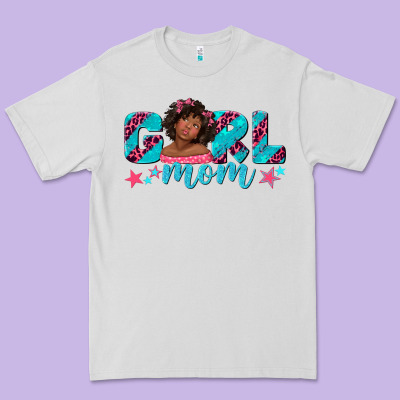 Premium Tee girl mom afro black girl