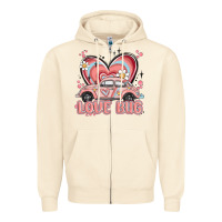 Sandshell love bug Zipper Hoodie - MaliasSmallBusiness