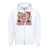White love bug Zipper Hoodie - MaliasSmallBusiness