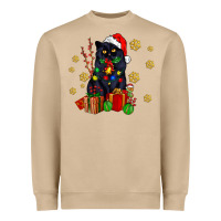 Mushroom black cat meowy christmas Heavyweight Sweatshirt - AdoDesignShop